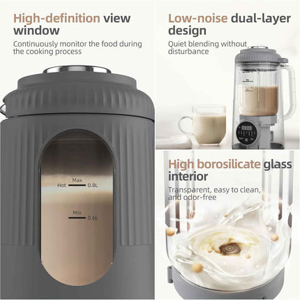 Zopehan Nut Milk Maker,35oz(1000ml) Automatic Soy Milk Maker for Homemade Almond