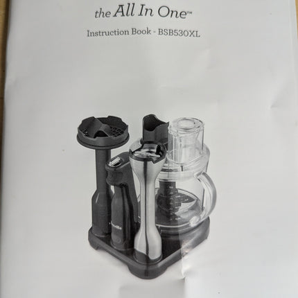 Breville the All in One Immersion Blender BSB530XL, Silver & Black