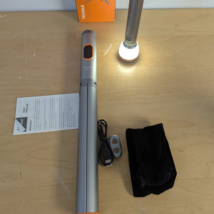 Telescopic Collapsible Camping Light, 800 Lumens, IP65, Remote & Magnetic Base