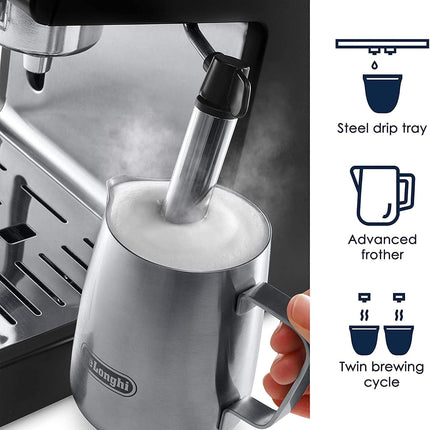 (Used - fair) De'Longhi 15-Bar Pump Espresso Machine with Milk Frother & Tempera