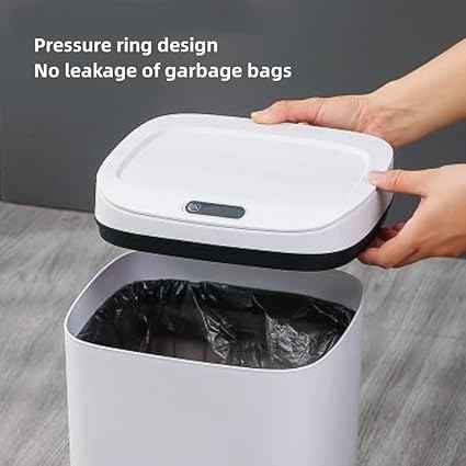 Smart Bin with Intelligent Sensor,Automatic Bathroom Can with Smart Lid, Easy an