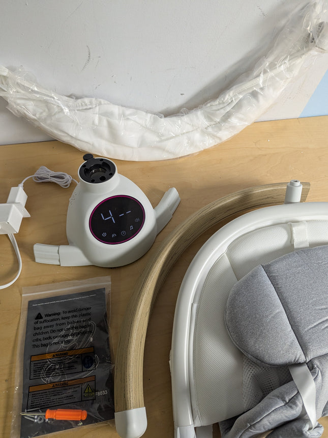 Baby Swing for Infants with Bluetooth Music Speaker & Remote Control - Portable