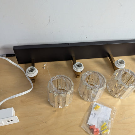 Aipsun Crystal Bathroom Vanity Light Black Bath Lighting Fixtures Modern Vanity