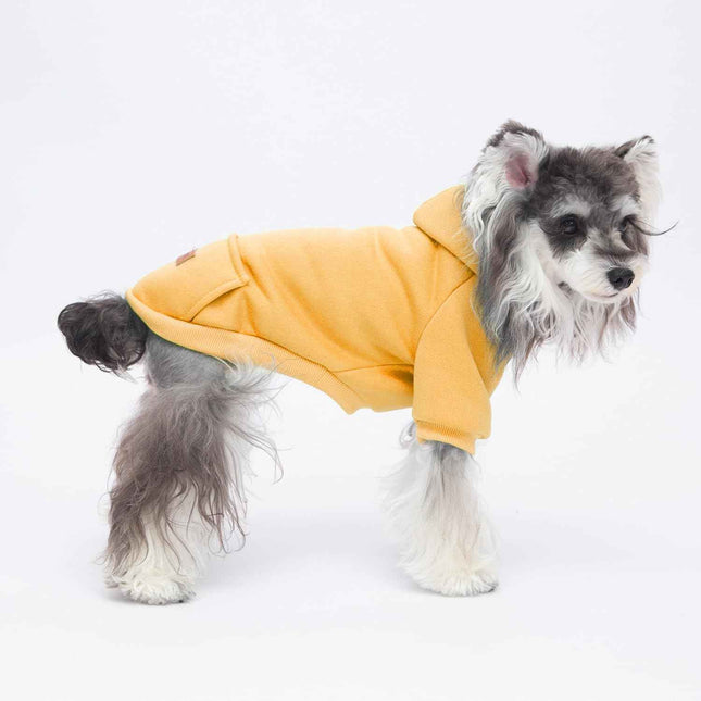 Dog Hoodie (Brown+Khaki, XX-Small)