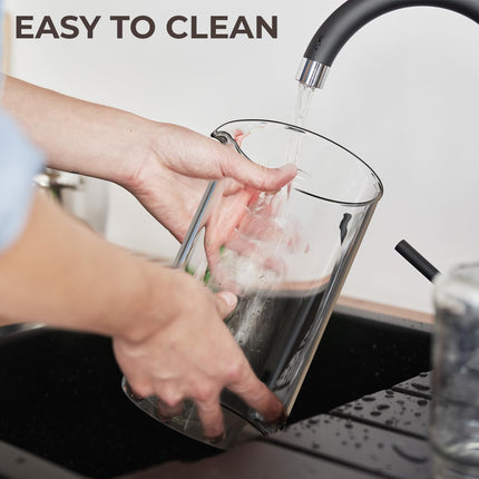 French Press Coffee Maker 34oz – Stainless Steel & Glass Coffee Press with 4-Lev