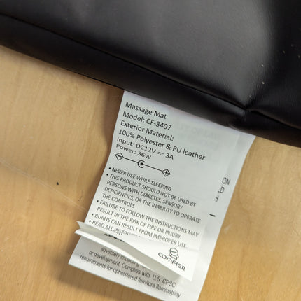 COMFIER Shiatsu Full Body Massage Mat with Heat, Back & Legs Massager Mat with H