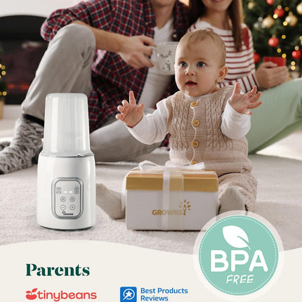 Bottle Warmer, GROWNSY 8-in-1 Fast Baby bottle Warmer with Timer LCD Display Acc