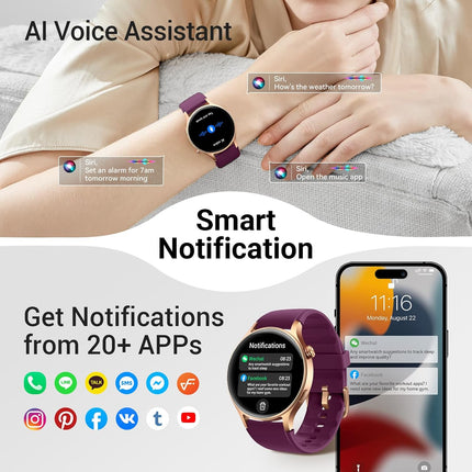 Fitpolo AR-01 AMOLED Display Smart Watches for Women