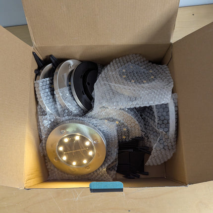 SOLPEX Solar Lights Outdoor Waterproof, 8 Pack Solar Ground Lights, Solar Garden