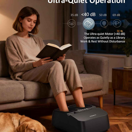 MOUNTRAX Foot Massager Machine with Heat, Gifts for Women Men, Shiatsu Foot Mass