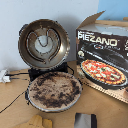 (Used - fair) PIEZANO Crispy Crust Pizza Oven by Granitestone – Electric Pizza O
