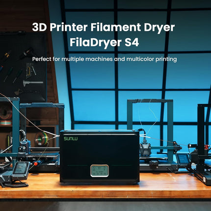 SUNLU Official 3D Printer Filament Dryer S4, 4 Spools Capacity, 3 Circulation Fa