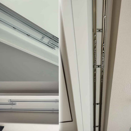Curtain Double Tracks, Aluminium Curtain Rail Ceiling Track, Conjoined Double Tr