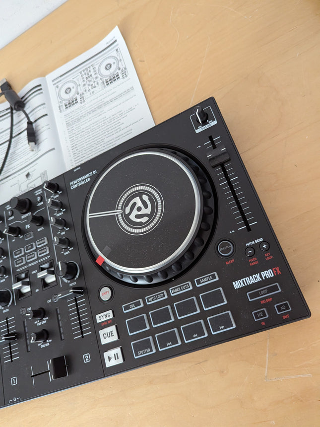 Numark Mixtrack Pro FX Serato DJ Controller with 2 Decks, Mixer, Effects Paddles