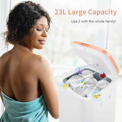 2025 Upgraded Towel Warmer for Bathroom, 23L Large Hot Towel Warmers Bucket with
