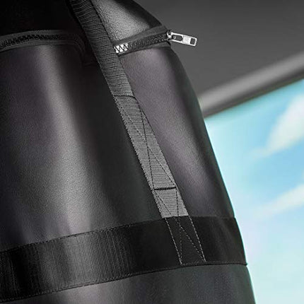 Hayabusa Engineered Leather Heavy Punching Bag - Unfilled - Black, 5 Feet