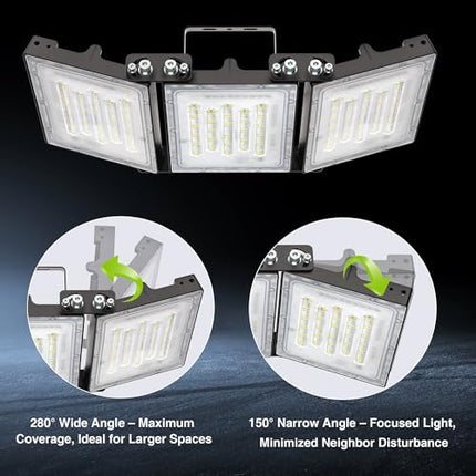 STASUN 300W LED Flood Light, Mini Series Outdoor Floodlight, 30000LM 6000K Dayli