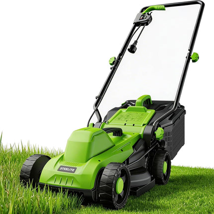 Steelite 13 Inch 1300W Corded Electric Lawn Mower with 30L Bag