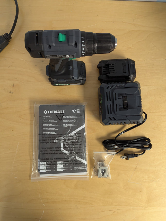 Denali by SKIL 18 V (20 V Max) Drill Driver Kit, Includes 2 x 2 Ah Lithium Batte