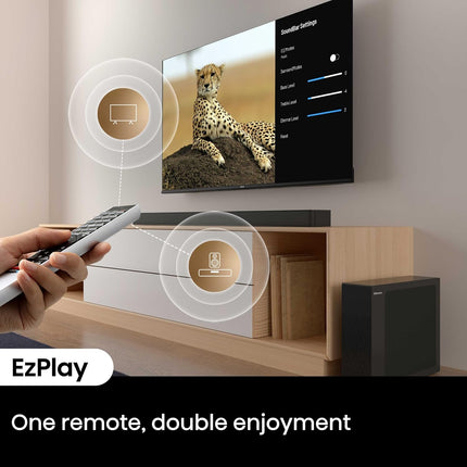 INCOMPLETE Hisense HS2100 2.1 Channel 240W Soundbar with Wireless Subwoofer, Dolby Audio (No Remote, No Cables)