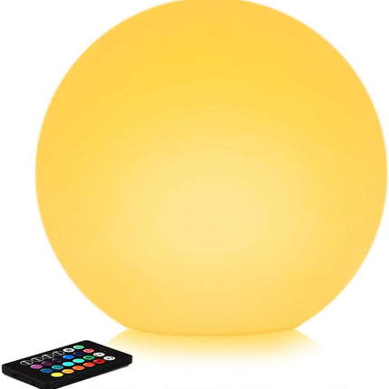 12 Inch Solar Garden Globe Light with Remote, RGB Color Changing, Outdoor