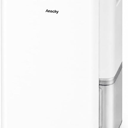 AEOCKY 50 Pint Compressor Dehumidifier for up to 3000 Sq Ft, Quiet with Drain Hose, Timer & Child Lock, Grey