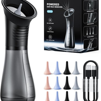 Ear Wax Removal with LED Display, Temodu Electric Ear Cleaner, Rechargeable Earw