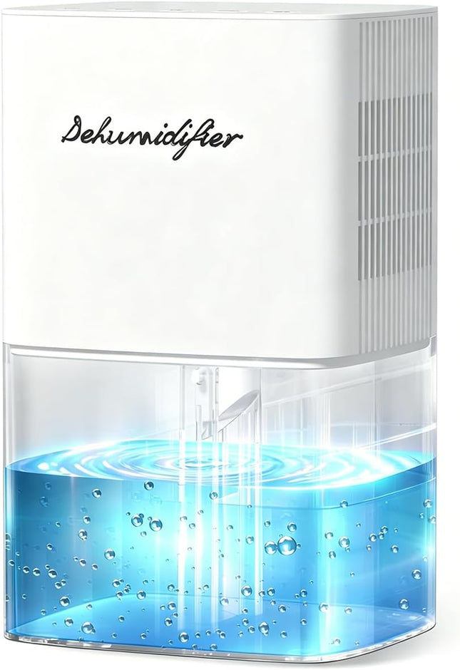 Dehumidifier 1657ML 58OZ Small Dehumidifier for Home 230 Ft² Safety Dehumidifier