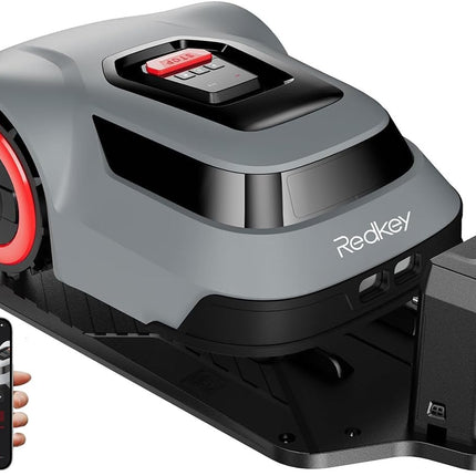 Redkey MGC1000 Robot Lawn Mower for 10800 Sq Ft with 590 ft Boundary Wire, C-ToF Navigation & App Control