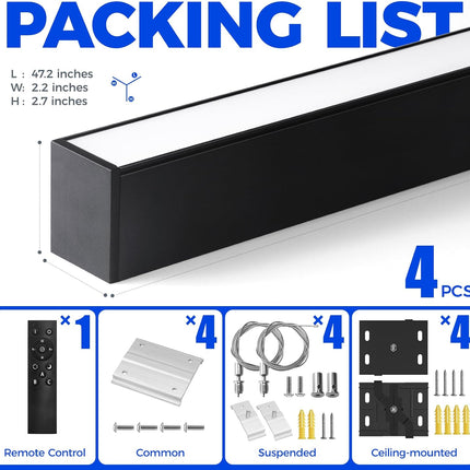 INCOMPLETE Barrina 5568 Remote Series 2nd-Generation LED Linear Light Fixture wi