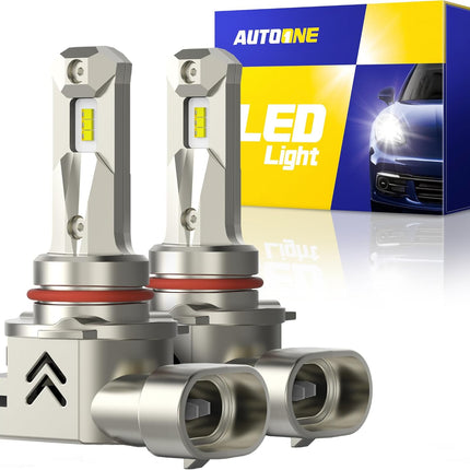 AUTOONE 9005 LED Headlight Bulbs, 34000LM 700% Brighter, Same OEM Size 9005 High
