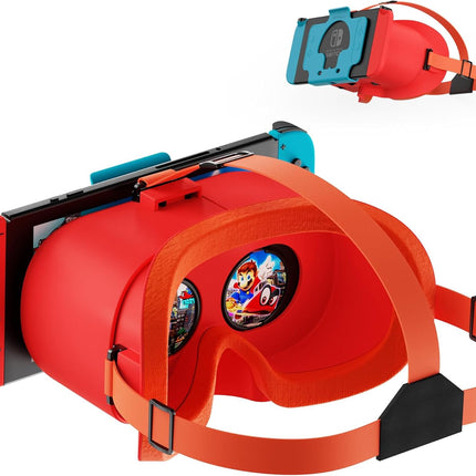 VR Headset for Nintendo Switch & OLED, Upgraded Virtual Reality Glasses With Adj
