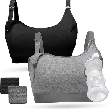 XL Pumping Bra, Momcozy Hands Free Pumping Bras for Women Pumping and Nursing Bra i
