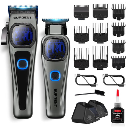 SUPRENT Professional Hair Clippers for Men - Barber Clippers & Zero-gapped Trimm