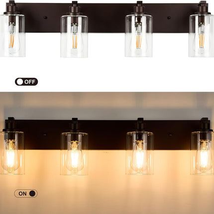 ALAISLYC 4-light bathroom vanity light, oil rubbed bronze