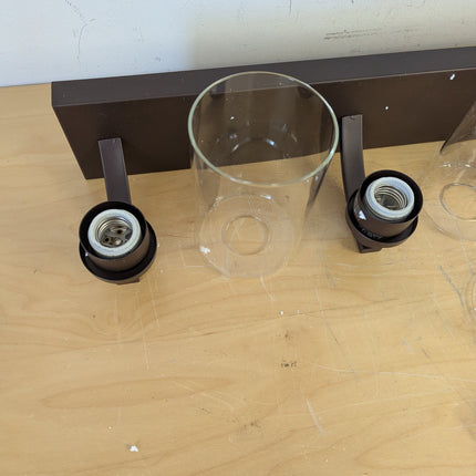 Actual unit: ALAISLYC 4-light vanity light with glass shades