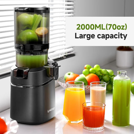 AMZCHEF SJ-036 cold press juicer with 5.8 inch self-feeding chute — product image