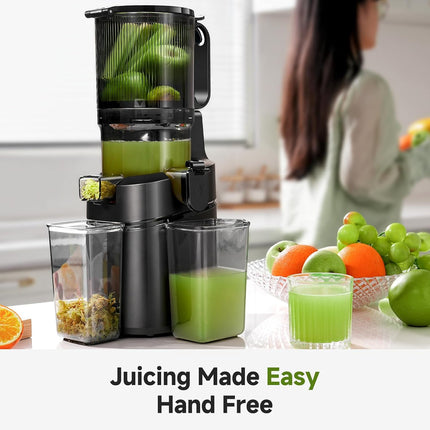 AMZCHEF SJ-036 cold press juicer with 5.8 inch self-feeding chute — product image