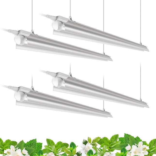 Barrina T8 4 ft full spectrum grow light, 4 pack
