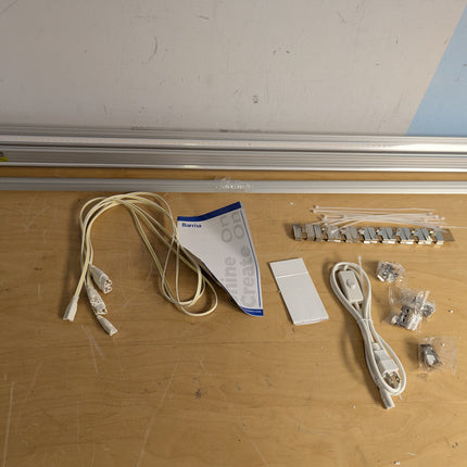 Actual unit: 4 Barrina T8 grow lights with cords & mounting kit