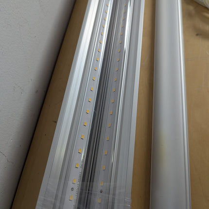 Actual unit: 4 Barrina T8 grow lights with cords & mounting kit