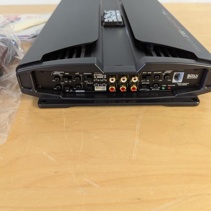 Actual unit: BOSS PV3700 amplifier with remote bass knob and hardware