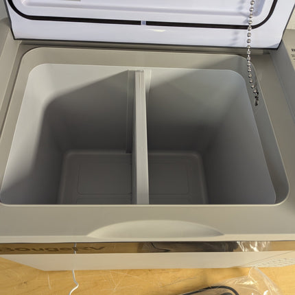 Actual unit: BougeRV interior with removable divider