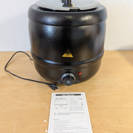 Actual unit: 10.5 quart commercial soup kettle warmer
