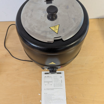 Actual unit: 10.5 quart commercial soup kettle warmer