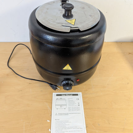 Actual unit: 10.5 quart commercial soup kettle warmer
