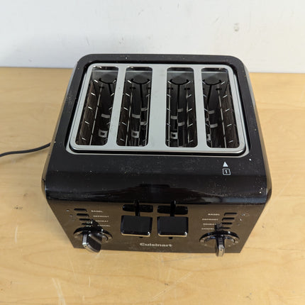 Actual unit: Cuisinart CPT-142BKC toaster, wear as shown