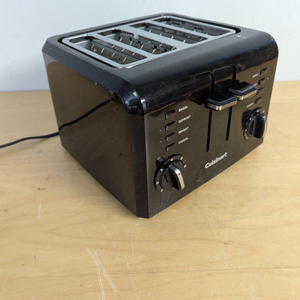 Actual unit: Cuisinart CPT-142BKC toaster, wear as shown