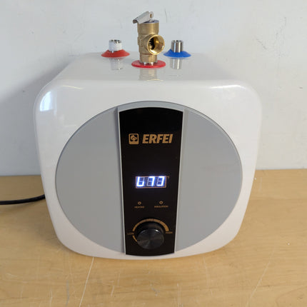 Actual unit: ERFEI 8 L under sink water heater, front