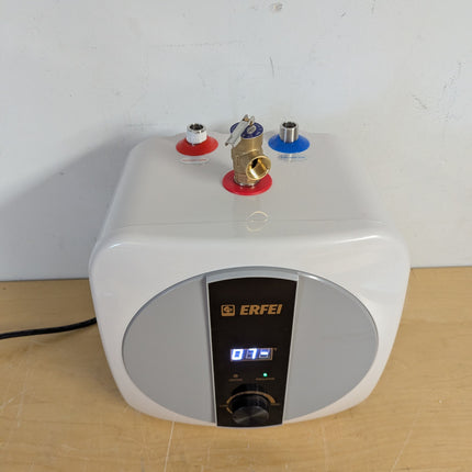 Actual unit: ERFEI 8 L under sink water heater, front